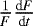 $\frac{1}{F}\frac{\textrm{d}F}{\textrm{d}t}$