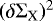 $(\delta{\mathrm{\Sigma}}_{\textrm{X}})^2$
