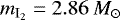 $m_{{\textrm{I}_2}}=2.86\:{{M}}_{\odot}$