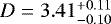 $D=3.41^{&#x002B;0.11}_{-0.10}$