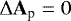 \begin{equation*} { {\rm{\Delta}} \mathbf A_{\textrm{p}} = 0 }\end{equation*}