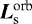 $\vec{L}_{\textrm{s}}^{\textrm{orb}}$