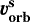 ${\vec{v}_{\textbf{orb}}^{\textbf{s}}}$