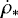 $\dot \rho_*$