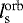 $l_{\textrm{s}}^{\textrm{orb}}$