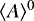 $\langle A \rangle ^0$