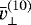 $\bar{v}^{(10)}_{\perp}$