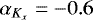 $\alpha_{K_x} = -0.6$