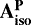 $\mathbf{A}_{\mathbf{iso}}^{\mathbf{P}}$