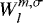 $ W_l^{m,\sigma} $