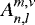 $ A_{n,l}^{m,\nu} $