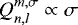 $ Q_{n,l}^{m,\sigma} \propto \sigma $