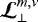 $ \boldsymbol{\mathcal{L}}_{\perp}^{m,\nu} $