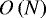$ O \left( N \right) $