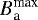 $B_{\textrm{a}}^{\textrm{max}}$