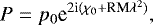 \begin{equation*} P = p_{0}\textrm{e}^{{2\textrm{i}}(\chi_0&#x002B;\textrm{RM}\lambda^2)},\end{equation*}