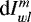 $\textrm{d}I^m_{wl}$