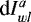 $\textrm{d}I^a_{wl}$
