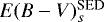 $E(B-V)_{s}^{\textrm{SED}}$