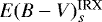 $E(B-V)_{s}^{\textrm{IRX}}$