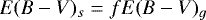 $E(B-V)_{s}=f E(B-V)_{g}$