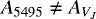 $A_{5495} \ne A_{V_J}$
