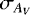 $\sigma_{A_V}$