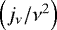 $\left({j_{\nu}}/{\nu^2}\right)$