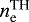 $n_{\textrm{e}}^{\textrm{TH}}$