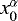 $x^{\alpha}_0$
