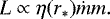 \begin{equation*} L\propto\eta(r_*) \dot m m.\end{equation*}