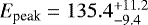 $E_{\textrm{peak}}=135.4_{-9.4}^{&#x002B;11.2}$