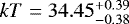 $kT=34.45_{-0.38}^{&#x002B;0.39}$