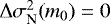 ${\mathrm{\Delta}}\sigma_{\textrm{N}}^2(m_0)=0$