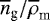 ${\overline{n}_{\textrm{g}}}/{\overline{\rho}_{\textrm{m}}}$