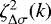 $\zeta^2_{{\mathrm{\Delta}}\sigma}(k)$