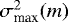 $\sigma^2_{\textrm{max}}(m)$
