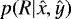 $p(R|\hat{x},\hat{y})$