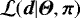 ${\cal L}(\vec{d}|{\boldsymbol{\Theta}},\vec{\pi})$