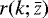 $r(k;\bar{z})$