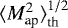 $\langle {M_{\textrm{ap}}^2} \rangle^{1/2}_{\textrm{th}}$