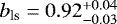 $b_{\textrm{ls}}=0.92^{&#x002B;0.04}_{-0.03}$