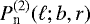 $P_{\textrm{n}}^{(2)}(\ell;b,r)$