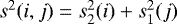 $s^2(i,j)=s_2^2(i)&#x002B;s_1^2(j)$