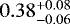$0.38^{&#x002B;0.08}_{-0.06}$