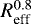 $R_{\textrm{eff}}^{0.8}$