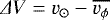${{\Delta}} V = v_{\odot} - \overline{v_{\phi}}$