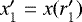${x_{1}&#x0027;}={x}({r_{1}&#x0027;})$