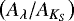 $\left( A_{\lambda}/A_{K_S} \right)$