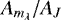 $A_{m_{\lambda}}/A_J$